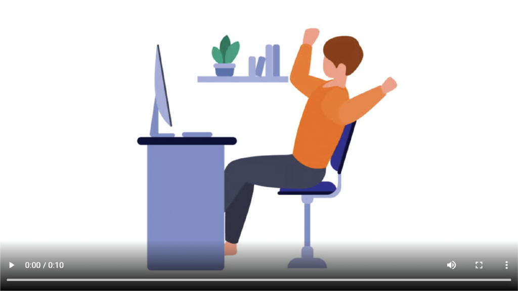 work from home animation