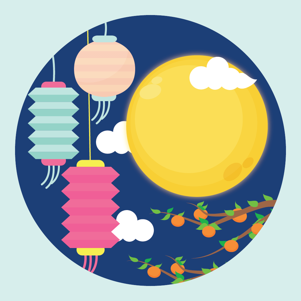 Mid-autumn Festival illustrations