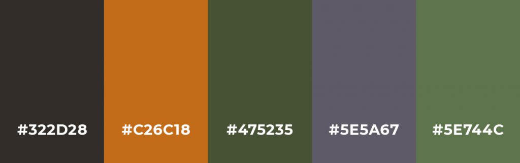 Thanksgiving Holiday colour palette inspiration